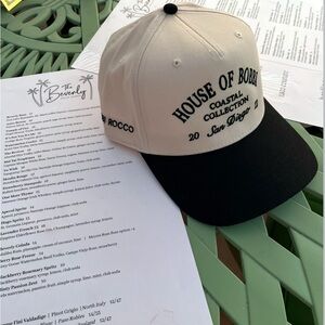 House of Bobby Black and White Cap